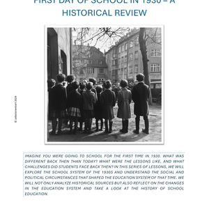 The First Day of School in 1930 – Historical Insight into Weimar Germany