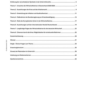 Wirtschaftskrise in Deutschland - Was ist 2025 & 2026 zu befürchten? - Unterrichtsmaterial