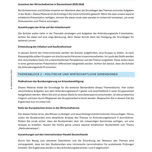 Wirtschaftskrise in Deutschland - Was ist 2025 & 2026 zu befürchten? - Unterrichtsmaterial