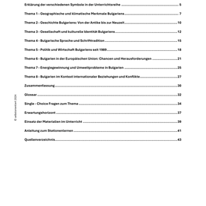 Unterrichtsreihe: Geographie & Geschichte Bulgariens