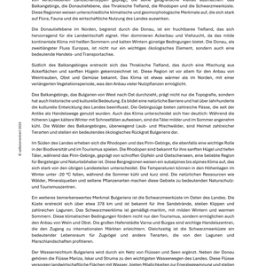 Unterrichtsreihe: Geographie & Geschichte Bulgariens