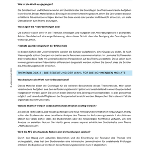 Ergebnisse der BUNDESTAGSWAHL 2025 - Unterrichtsreihe