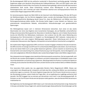 Ergebnisse der BUNDESTAGSWAHL 2025 - Unterrichtsreihe