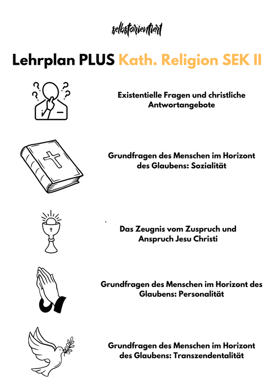 Lehrplan PLUS Katholische Religionslehre in der SEK II - Bayern | Grundlegendes & Erhöhtes Anforderungsniveau