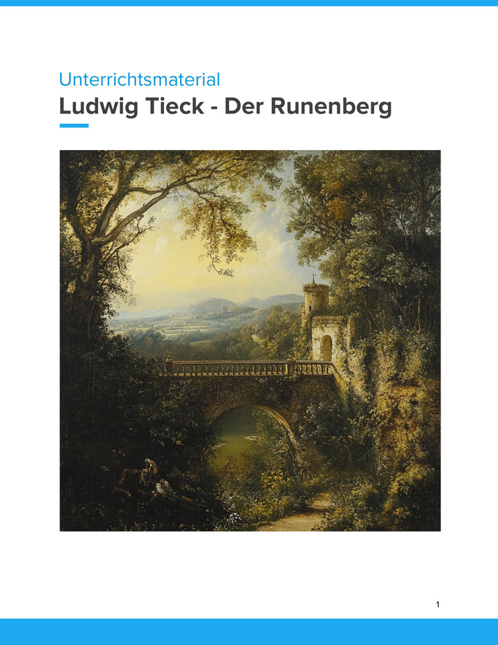 Der Runenberg von Ludwig Tieck – Romantik verstehen, analysieren und kreativ umsetzen