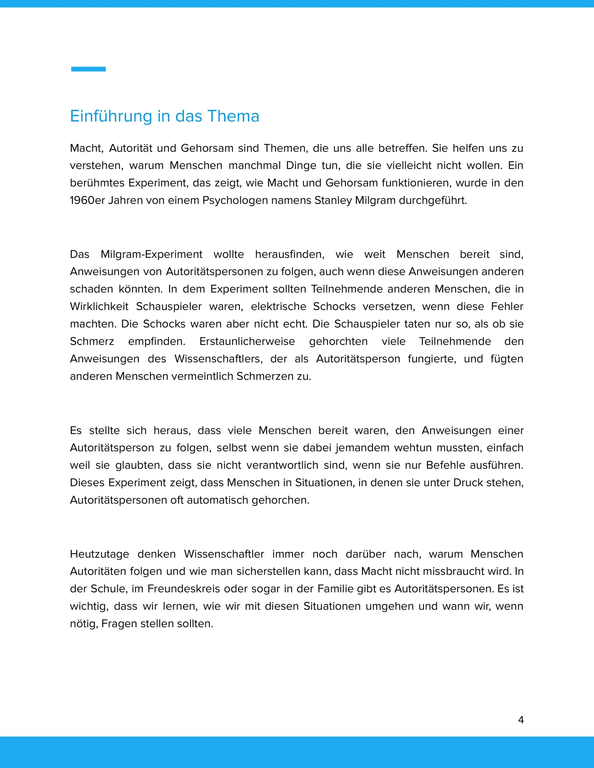 Macht, Autorität & Gehorsam – Von Milgram bis heute | Unterrichtsmaterial Sek II