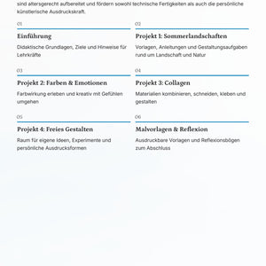Sommerliche Malvorlagen & kreative Projekte für motivierenden Unterricht - Kunst Klasse 5–7