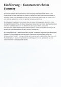 Sommerliche Malvorlagen & kreative Projekte für motivierenden Unterricht - Kunst Klasse 5–7