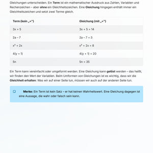 Gleichungen lösen Klasse 8 komplett – von Grundlagen bis Sachaufgaben