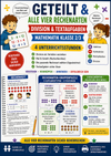 Geteilt & alle vier Rechenarten – Division & Textaufgaben | Mathematik Klasse 2/3