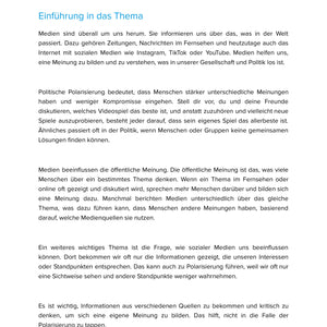 Medien, politische Polarisierung & öffentliche Meinung – Unterrichtsmaterial Sek II