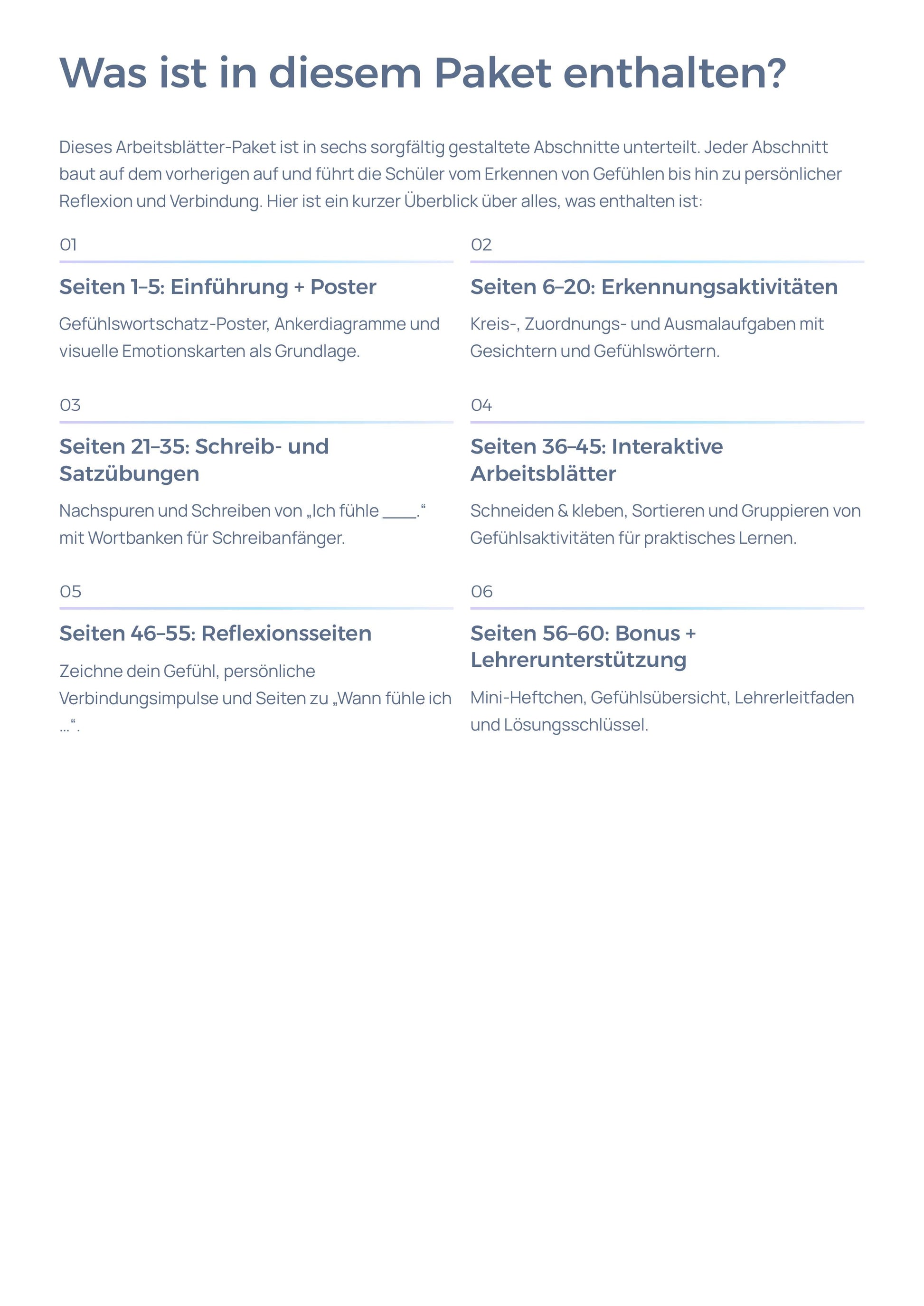 Mentale Gesundheitsaktivitäten – Arbeitsblätter zu Gefühlen & Emotionen | SEL K–2