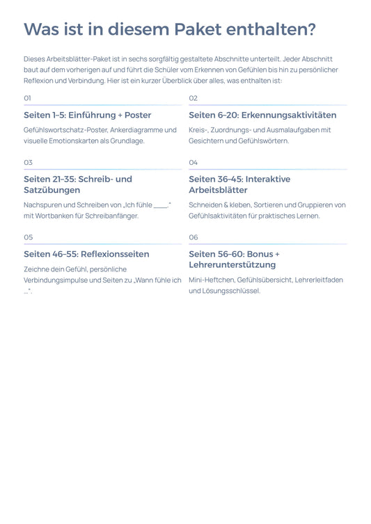 Mentale Gesundheitsaktivitäten – Arbeitsblätter zu Gefühlen & Emotionen | SEL K–2