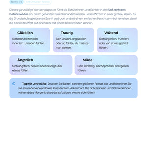 Mentale Gesundheitsaktivitäten – Arbeitsblätter zu Gefühlen & Emotionen | SEL K–2