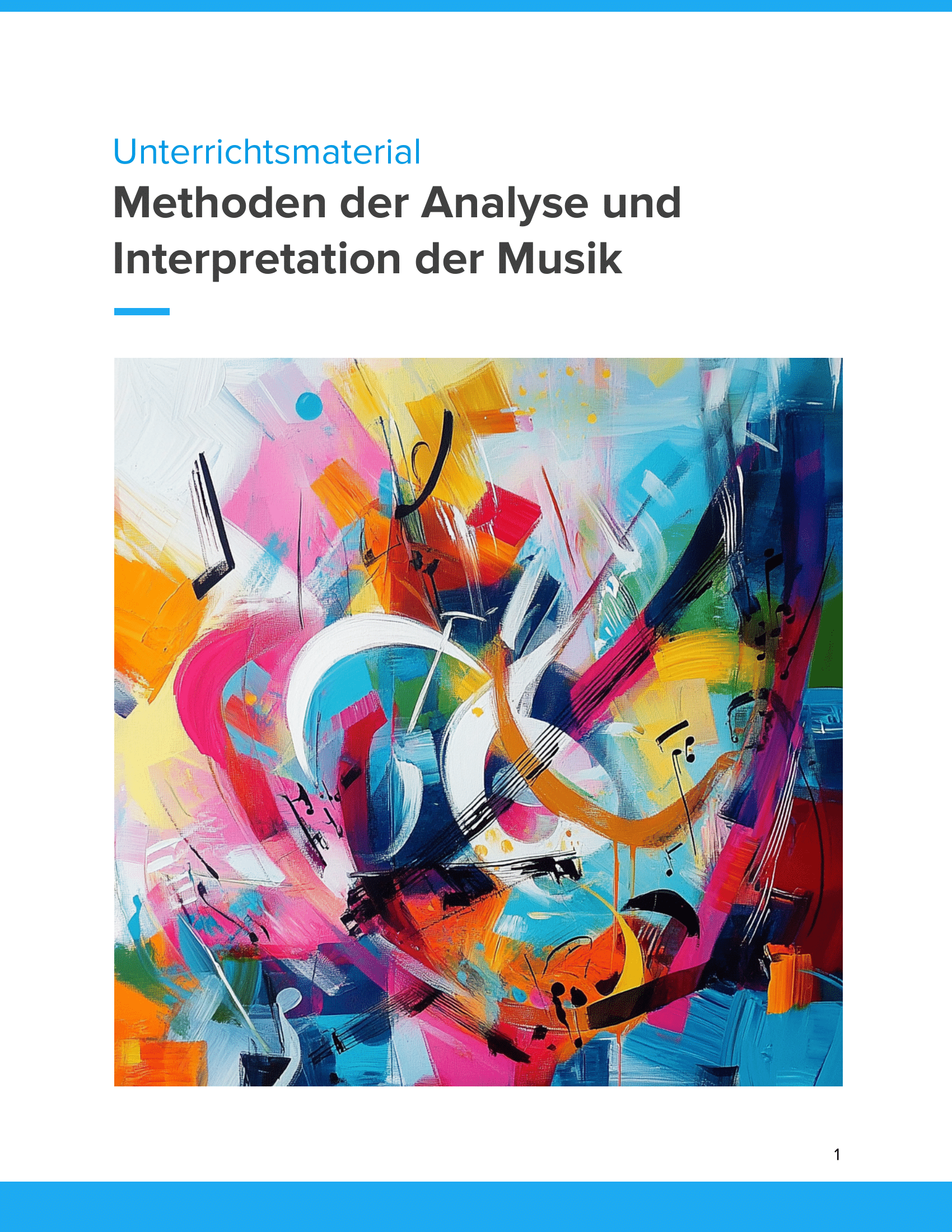 Methoden der Analyse & Interpretation von Musik – Unterrichtsmaterial Sekundarstufe