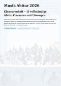 Musik Abitur 2026 – 15 vollständige Klausuren mit Lösungen