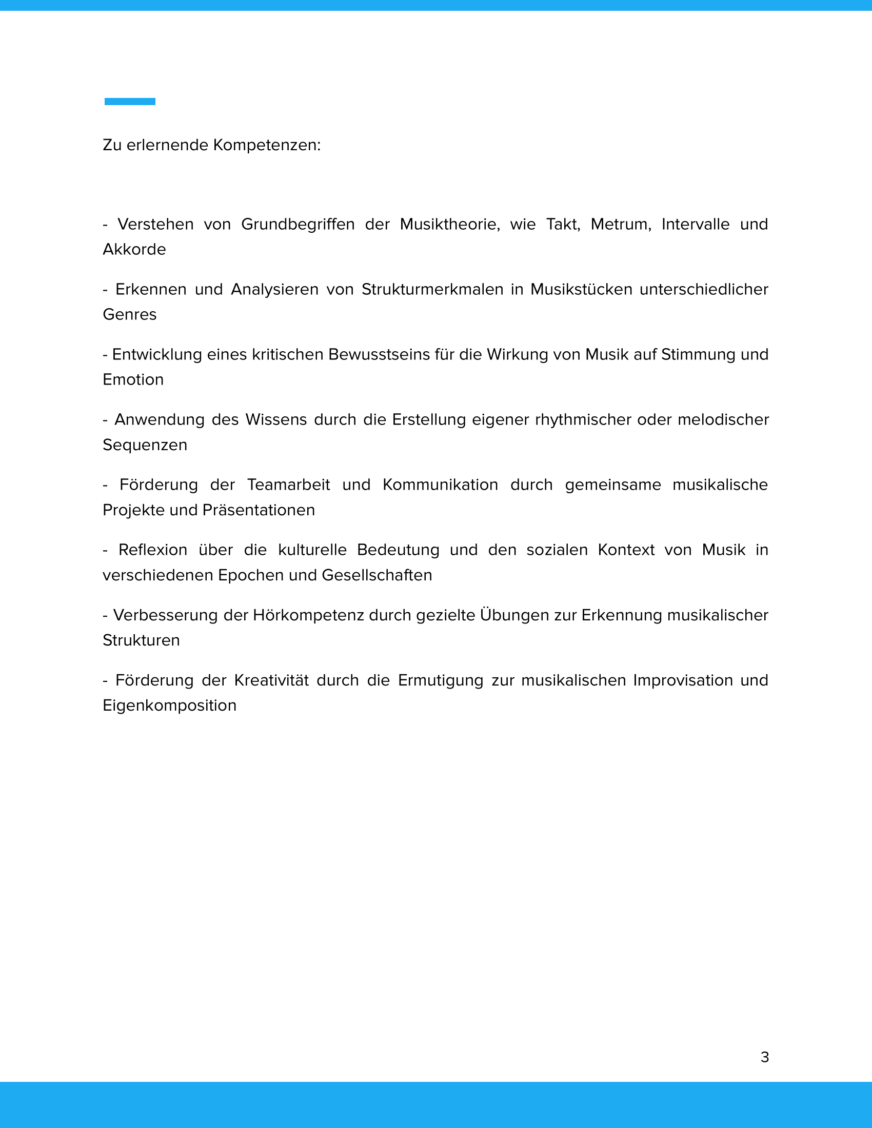 Musik als gestaltete Ordnung – Unterrichtsmaterial Musiktheorie & Praxis