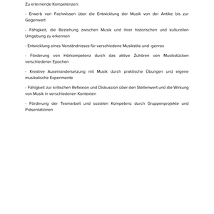Musik im Wandel der Zeit – Unterrichtsmaterial Historischer Längsschnitt Sekundarstufe