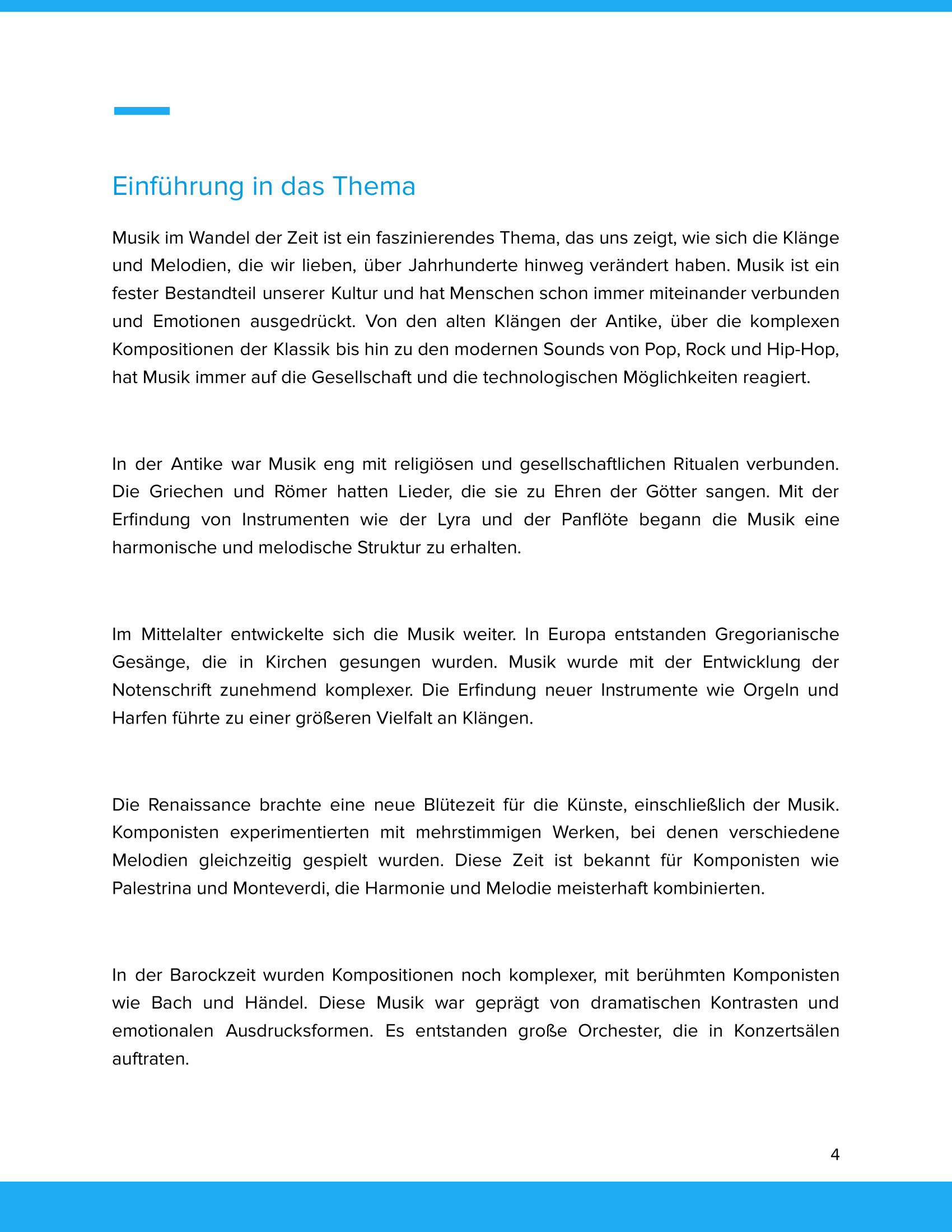 Musik im Wandel der Zeit – Unterrichtsmaterial Historischer Längsschnitt Sekundarstufe