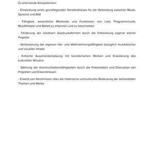 Musik, Sprache & Bild – Unterrichtsmaterial Lied, Programmmusik & Musiktheater