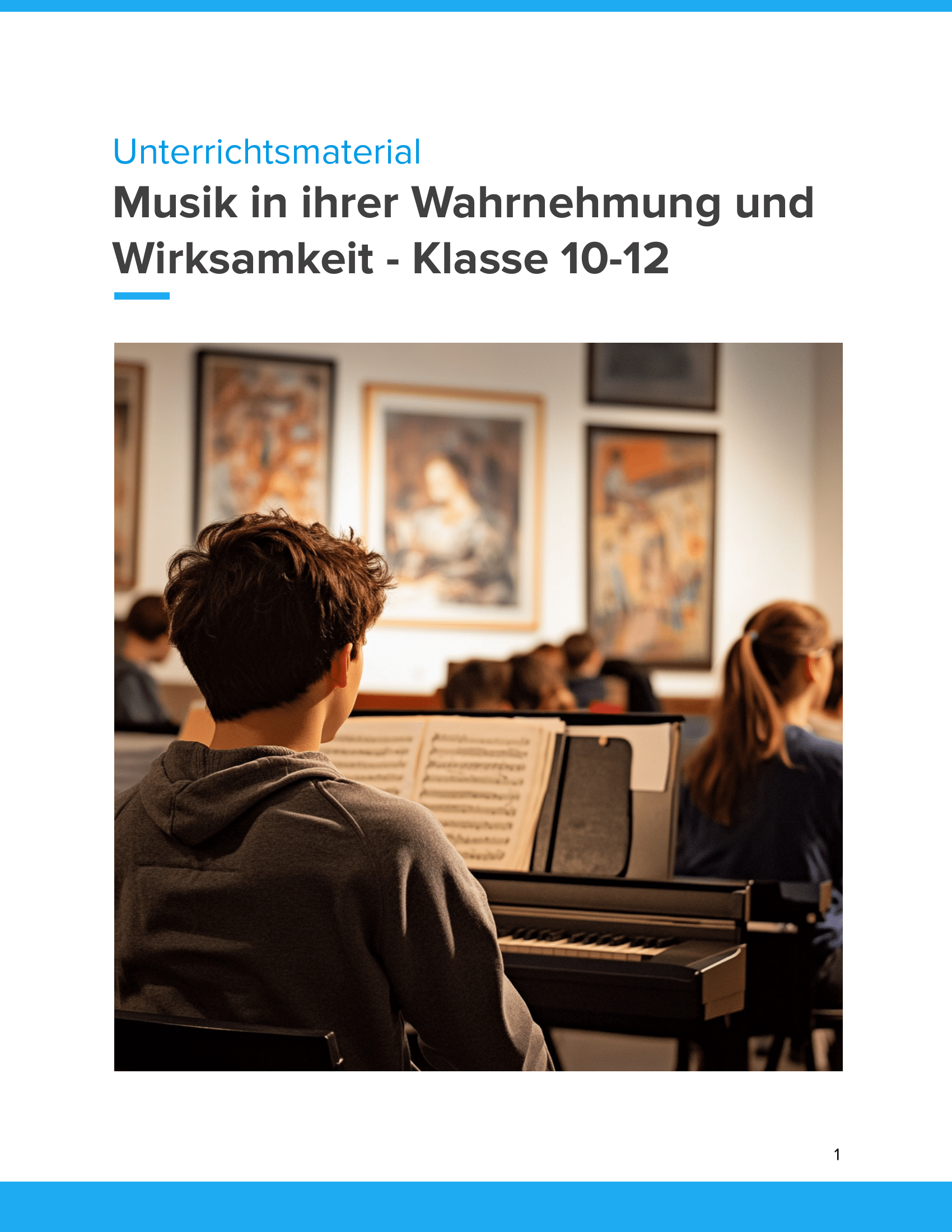 Musik in ihrer Wahrnehmung & Wirksamkeit – Unterrichtsmaterial Musikpsychologie