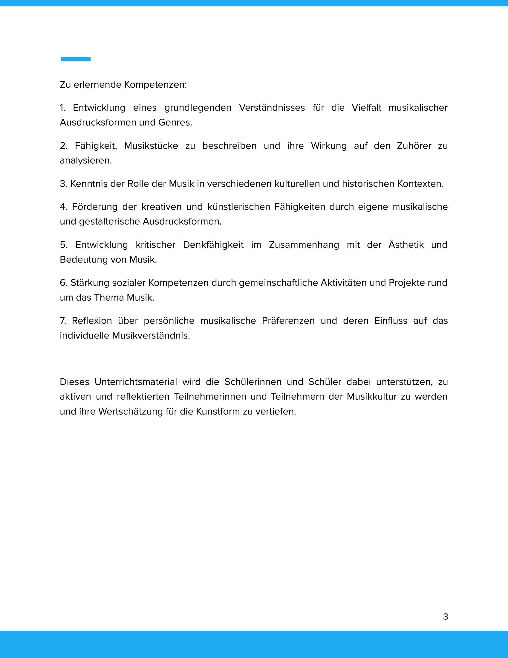 Musik in ihrer Wahrnehmung & Wirksamkeit – Unterrichtsmaterial Musikpsychologie