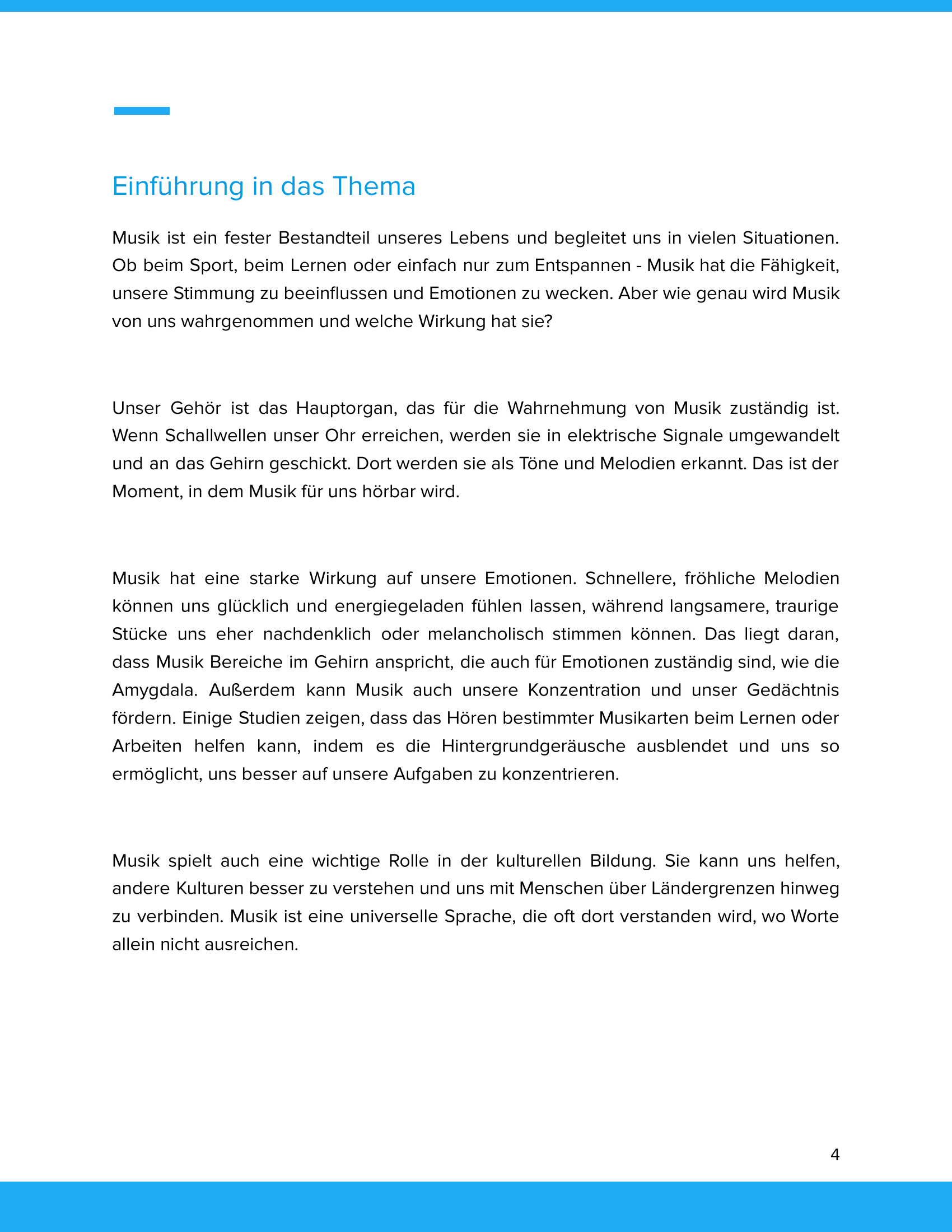 Musik in ihrer Wahrnehmung & Wirksamkeit – Unterrichtsmaterial Musikpsychologie