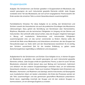 Musik mit Stimme & Instrumenten gestalten – Unterrichtsmaterial Kreative Musikpraxis