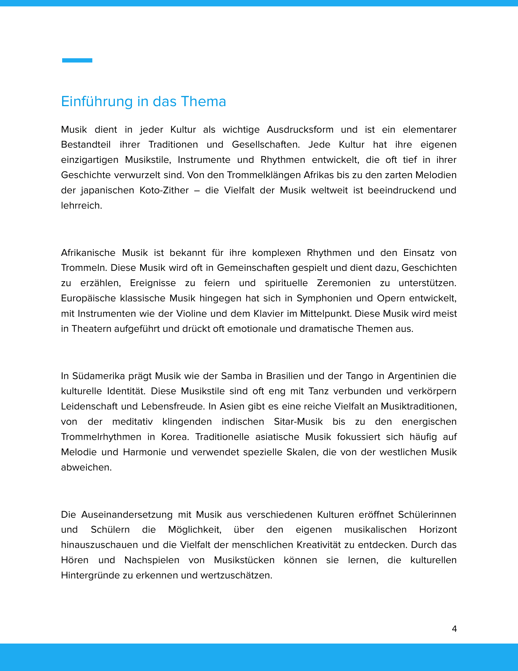 Musik verschiedener Kulturen – Unterrichtsmaterial Weltmusik & interkulturelles Lernen