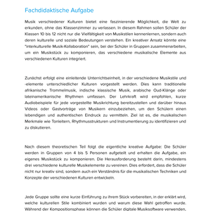 Musik verschiedener Kulturen – Unterrichtsmaterial Weltmusik & interkulturelles Lernen