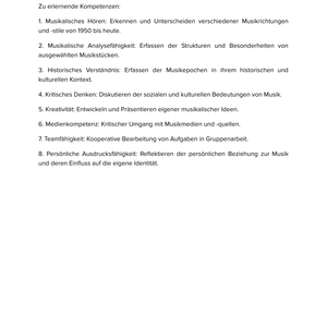 Musik von 1950 bis heute – Unterrichtsmaterial zur Nachkriegs- & Gegenwartsmusik