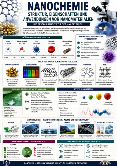 Nanochemie – Struktur, Eigenschaften und Anwendungen von Nanomaterialien