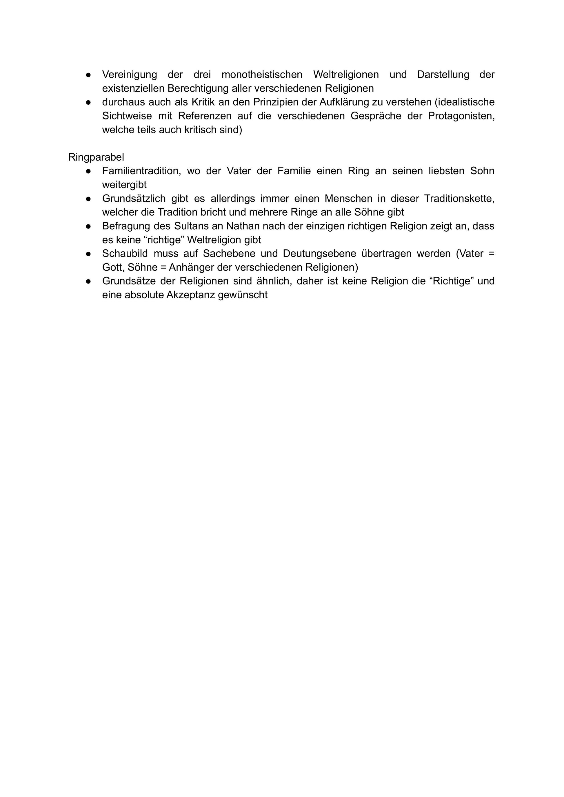Nathan der Weise – Zusammenfassung, Figuren & Ringparabel (Sek II)