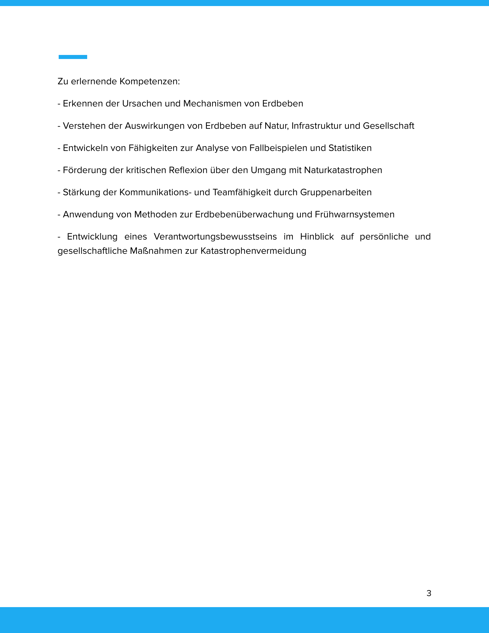 Naturkatastrophen: Erdbeben | Unterrichtsmaterial Geographie SEK I