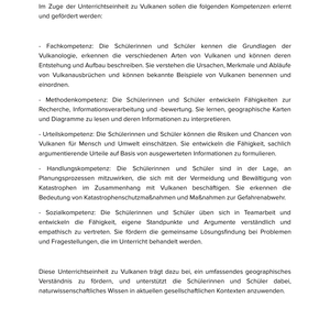 Naturkatastrophen: Vulkane | Unterrichtsmaterial Geographie SEK I