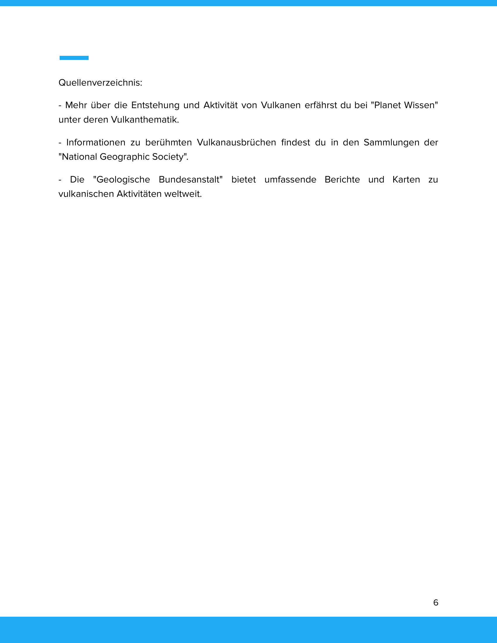 Naturkatastrophen: Vulkane | Unterrichtsmaterial Geographie SEK I