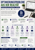 Produktbild einer Unterrichtsreihe zu Optimierungsproblemen aus der Realität für die Sekundarstufe II mit Aufgaben zu Analysis, mathematischer Modellierung, Ableitungen, Extrema, Kurvendiskussion, realen Anwendungen, Modellkritik und Klausurtraining.