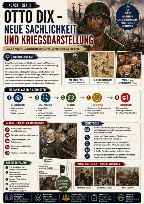 Otto Dix – Neue Sachlichkeit und Kriegsdarstellung