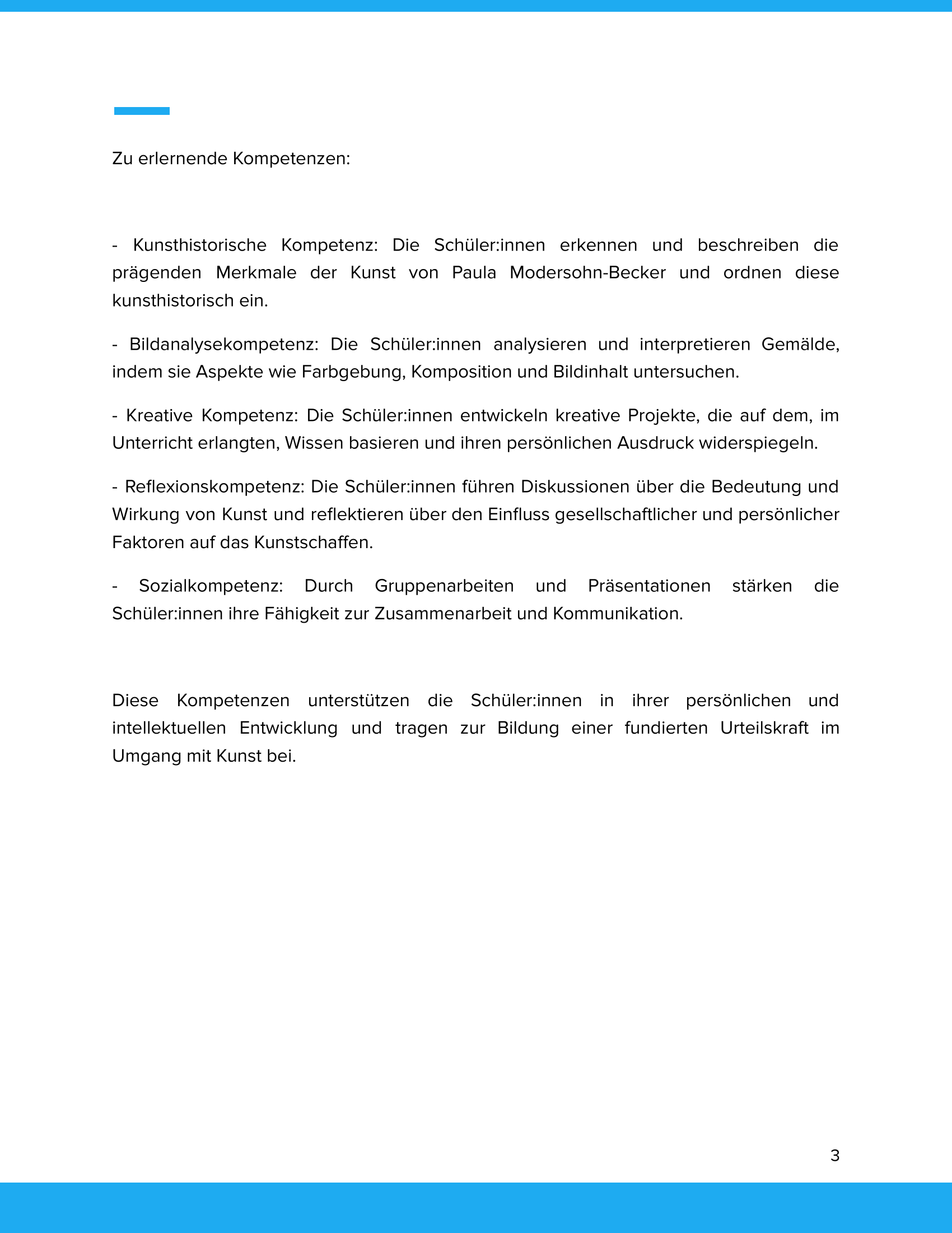 Paula Modersohn-Becker – „Mädchen im Birkenwald mit Katze“ – Kunstunterricht SEK I