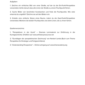 Perspektiven & Fluchtpunkte in der Kunst Unterrichtsmaterial Kunst SEK I