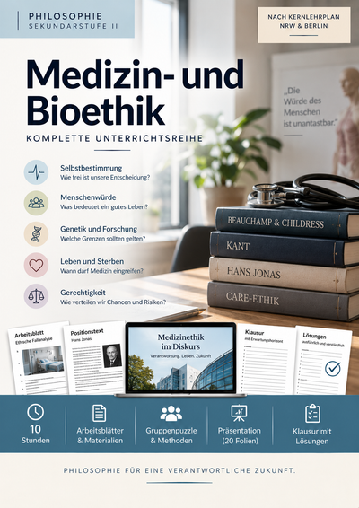 Medizin- und Bioethik - Autonomie, Leben und Verantwortung | komplette Unterrichtsreihe Philosophie Sek II