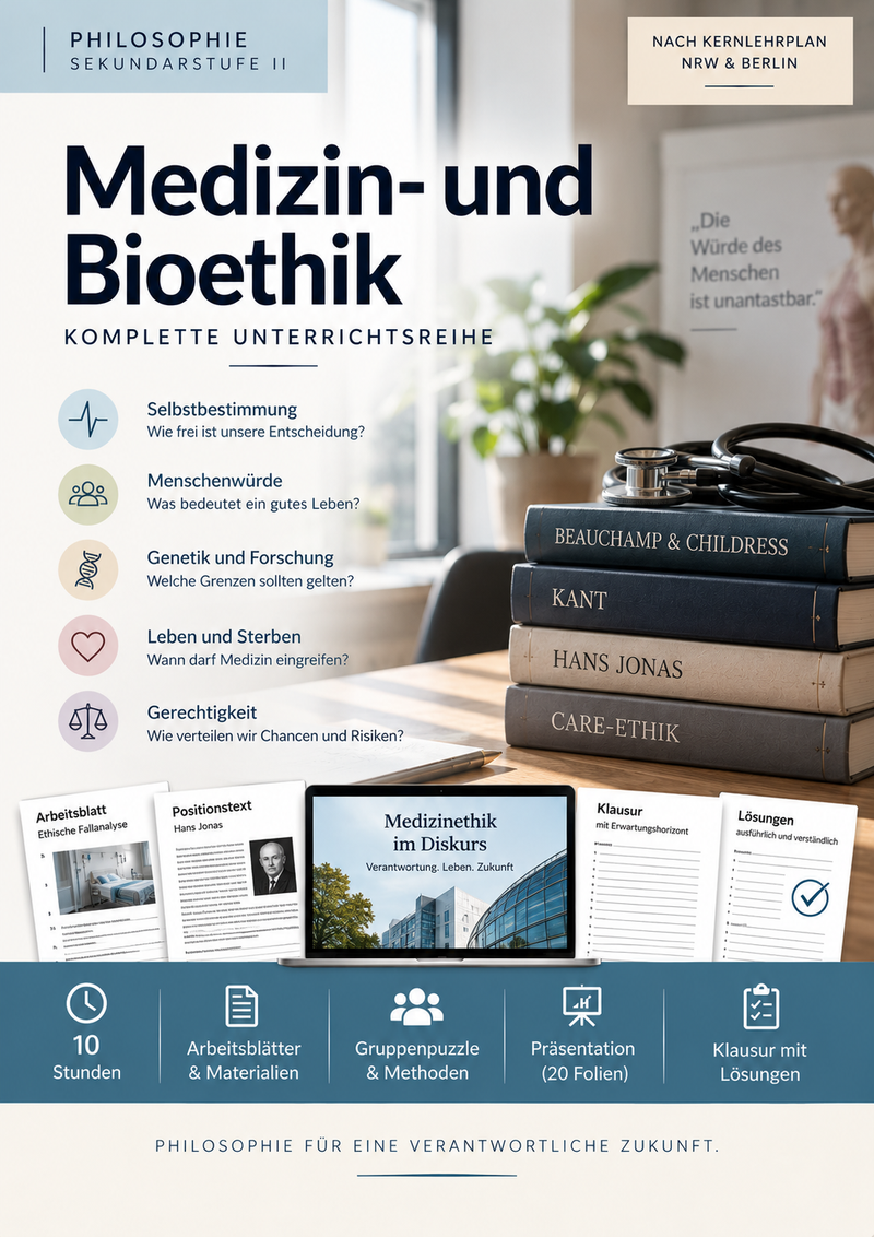 Medizin- und Bioethik - Autonomie, Leben und Verantwortung | komplette Unterrichtsreihe Philosophie Sek II