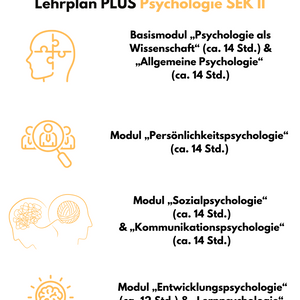 Lehrplan PLUS im Fach Psychologie der Sekundarstufe II in Bayern