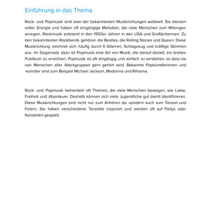 Rock- und Popmusik – Geschichte, Merkmale und kreative Zugänge im Musikunterricht