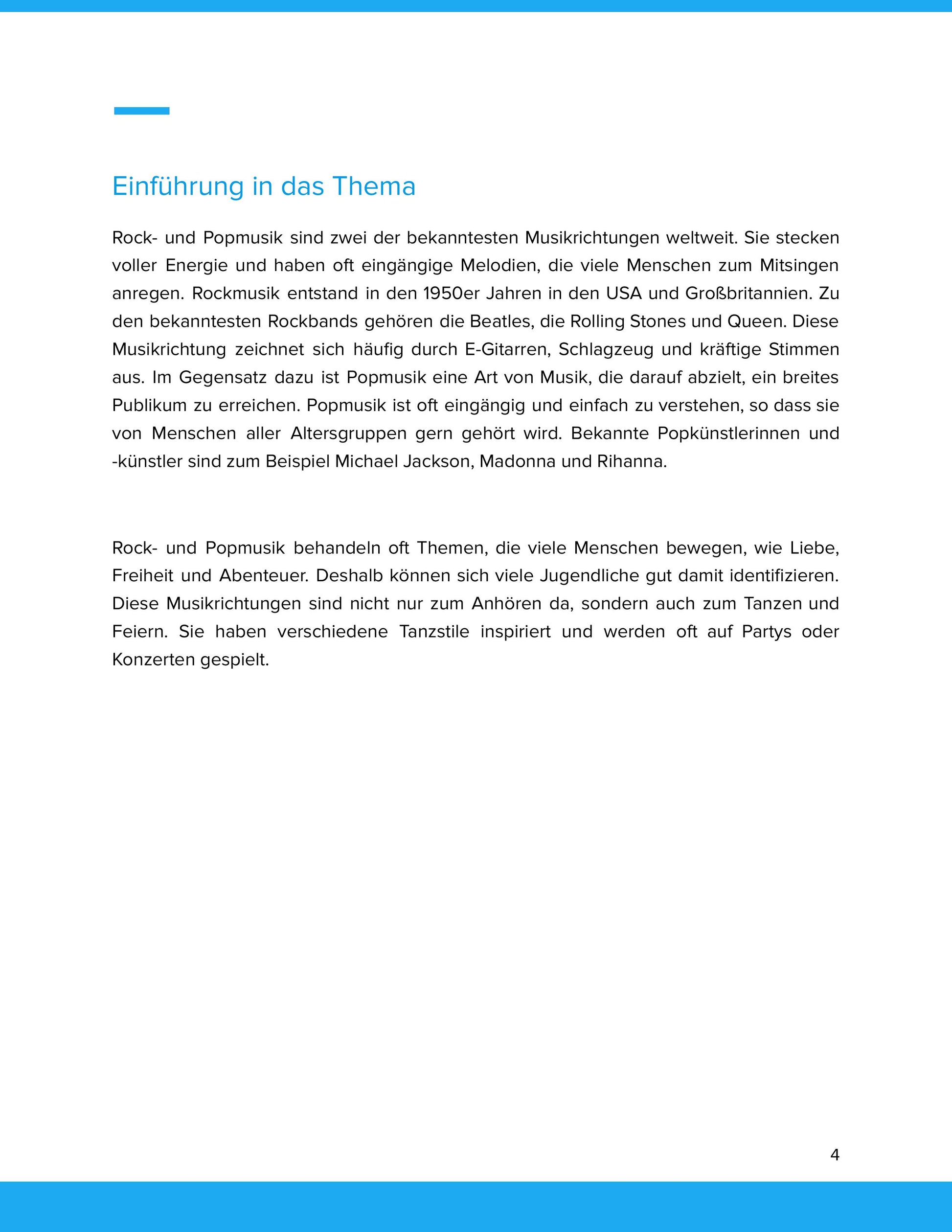 Rock- und Popmusik – Geschichte, Merkmale und kreative Zugänge im Musikunterricht