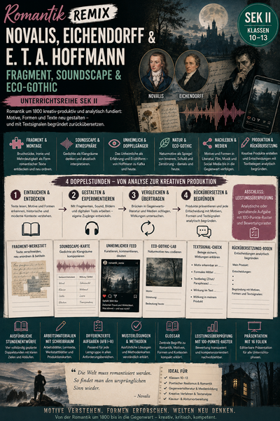 Romantik Remix: Fragment, Soundscape und Eco-Gothic – Produktionsorientierte Unterrichtsreihe Deutsch Sek II