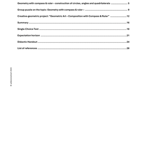 Geometry with Compass & Ruler – Constructions for Grades 7, 8 & 9
