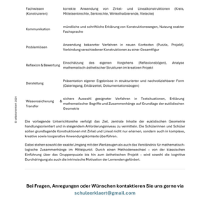 Geometrie mit Zirkel & Lineal – Konstruktionen für Klasse 7, 8 & 9