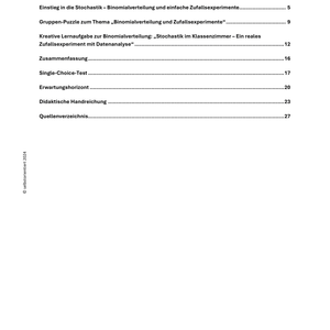 Binomialverteilung & Zufallsexperimente – Unterrichtsmaterial SEK I
