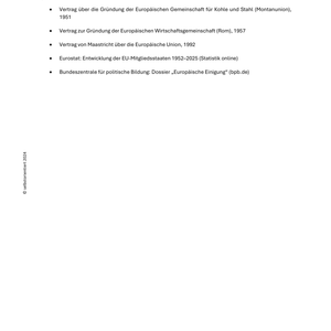 Europäische Einigung – Unterrichtsmaterial Geschichte/Politik SEK I